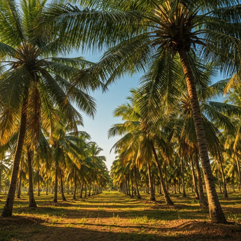 Coconut farm in Karnataka